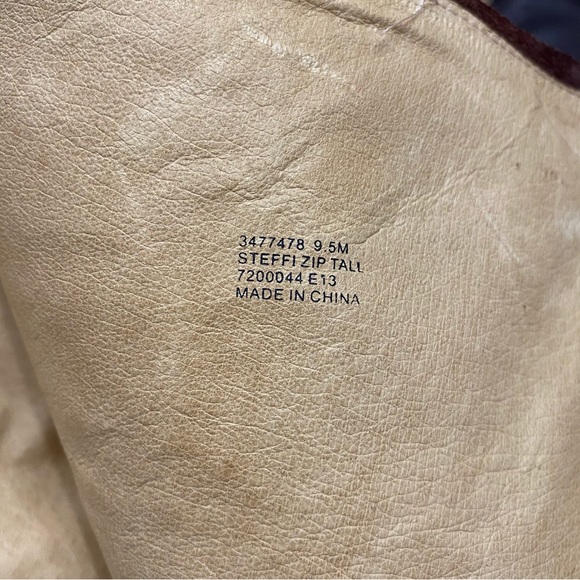 FRYE Steffi Leather Zip Tall Boot in Brown - Picture 6 of 12